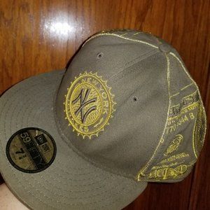 59 Fifty Gold $100 Bill NY Hat